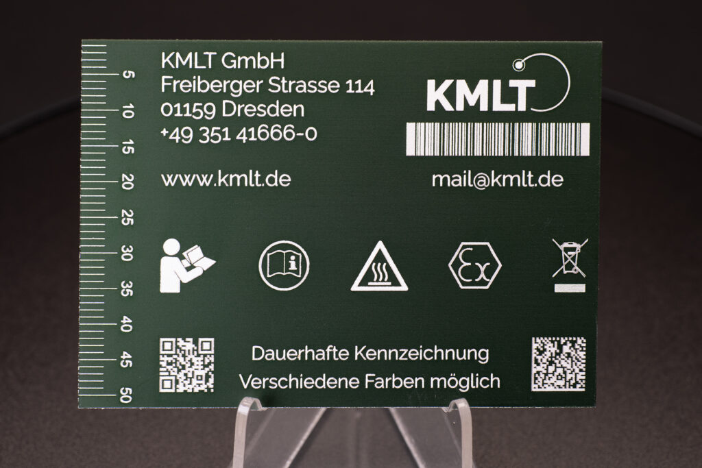 Laserbeschriftung von Aluminium - KMLT®